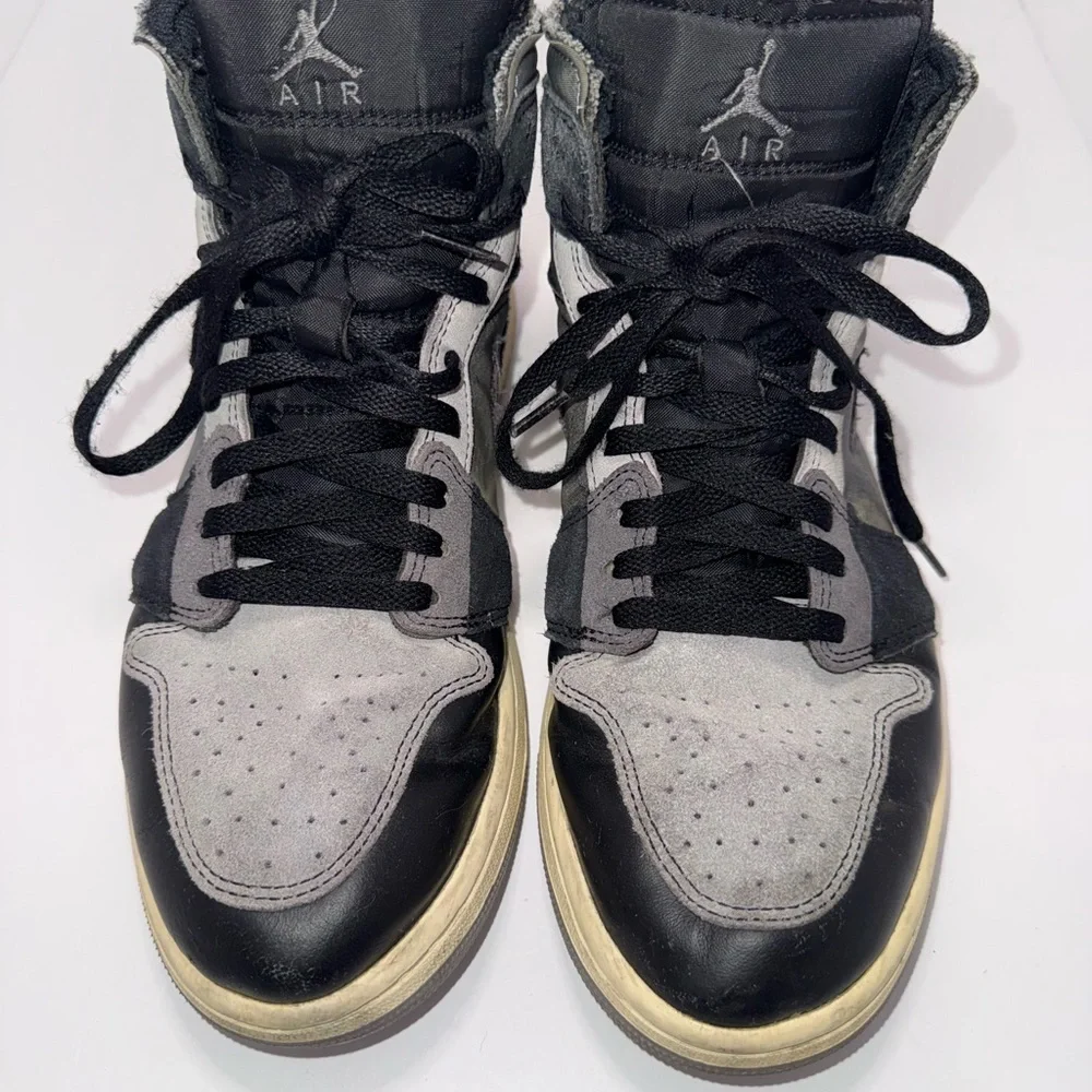 Nike Air Jordan 1 Mid Craft Inside Out Black Grey DM9652-001 Men’s 10.5